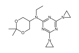 4,6-Di(aziridin-1-yl)-N-(5-ethyl-2,2-dimethyl-1,3-dioxan-5-yl)-1,3,5-triazin-2-amine结构式