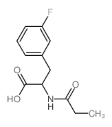 Phenylalanine,3-fluoro-N-(1-oxopropyl)-结构式