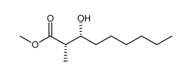 rac-(2R,3S)-methyl 3-hydroxy-2-methylnonanoate Structure