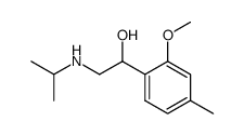 2-Isopropylamino-1-(2-methoxy-4-methyl-phenyl)-ethanol结构式