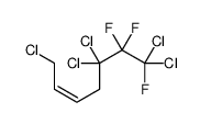 1,5,5,7,7-pentachloro-6,6,7-trifluorohept-2-ene结构式