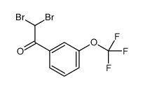 2,2-dibromo-1-[3-(trifluoromethoxy)phenyl]ethanone结构式