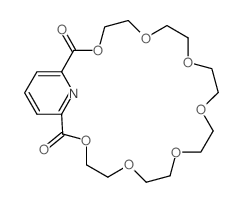 3,6,9,12,15,18,21-Heptaoxa-27-azabicyclo(21.3.1)heptacosa-1(27),23,25-triene-2,22-dione结构式