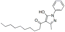 1-(5-Hydroxy-3-methyl-1-phenyl-1H-pyrazol-4-yl)-1-decanone structure