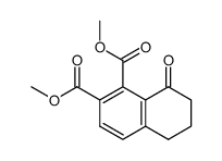 8-Oxo-5,6,7,8-tetrahydronaphthalin-1,2-dicarbonsaeure-dimethylester结构式
