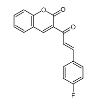 3-(3-(4-fluorophenyl)acryloyl)-2H-chromen-2-one Structure