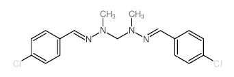 4-Chlorobenzaldehyde ((2-(4-chlorobenzylidene)-1-methylhydrazino)methyl)(methyl)hydrazone结构式