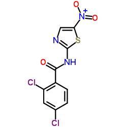 2,4-Dichloro-N-(5-nitro-1,3-thiazol-2-yl)benzamide Structure