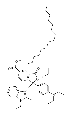 hexadecyl 1-[4-(diethylamino)-2-ethoxyphenyl]-1-(1-ethyl-2-methyl-1H-indol-3-yl)-1,3-dihydro-3-oxoisobenzofuran-5-carboxylate picture