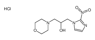 1-morpholin-4-yl-3-(2-nitroimidazol-1-yl)propan-2-ol,hydrochloride结构式