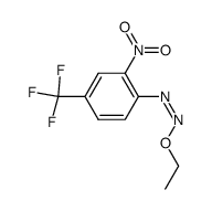 (Z)-1-ethoxy-2-(2-nitro-4-(trifluoromethyl)phenyl)diazene结构式