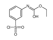 [3-(Chlorosulfonyl)phenyl]carbamic acid ethyl ester Structure