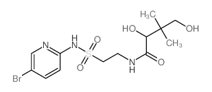 N-[2-[(5-bromopyridin-2-yl)sulfamoyl]ethyl]-2,4-dihydroxy-3,3-dimethyl-butanamide结构式