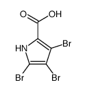 3,4,5-tribromo-1H-pyrrole-2-carboxylic acid Structure