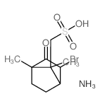Bicyclo[2.2.1]heptane-7-methanesulfonicacid, 2-bromo-4,7-dimethyl-3-oxo-, ammonium salt (1:1) structure