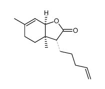 (3aR,7aR)-3a,6-dimethyl-3-(pent-4-en-1-yl)-3a,4,5,7a-tetrahydrobenzofuran-2(3H)-one Structure