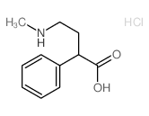 Benzeneacetic acid, a-[2-(methylamino)ethyl]-, hydrochloride (1:1) structure