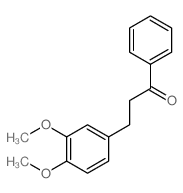 3-(3,4-dimethoxyphenyl)-1-phenyl-propan-1-one结构式