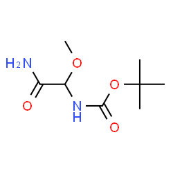 Carbamic acid, (2-amino-1-methoxy-2-oxoethyl)-, 1,1-dimethylethyl ester (9CI)结构式