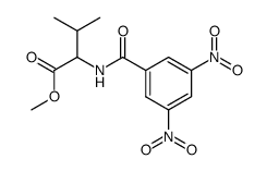 (D,L)-N-(3,5-dinitrobenzoyl)valine methyl ester结构式