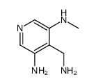 3,5-Pyridinediamine,4-(aminomethyl)-N-methyl-(9CI) structure