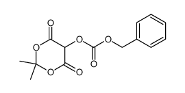 2,2-dimethyl-5-(((phenylmethoxy)carbonyl)oxy)-1,3-dioxane-4,6-dione Structure