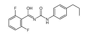2,6-difluoro-N-[(4-propylphenyl)carbamoyl]benzamide Structure