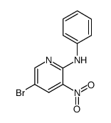 2-anilino-3-nitro-5-bromopyridine结构式