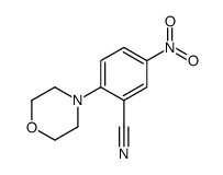 2-Morpholino-5-nitrobenzonitrile structure