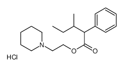 2-piperidin-1-ylethyl 3-methyl-2-phenylpentanoate,hydrochloride Structure