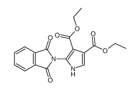 3,4-dicarbethoxy-2-phthalimidopyrrole结构式