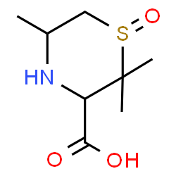 3-Thiomorpholinecarboxylicacid,2,2,5-trimethyl-,1-oxide(9CI)结构式