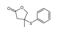 4-methyl-4-phenylsulfanyloxolan-2-one结构式