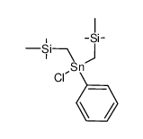 chlorobis(trimethylsilylmethyl)phenyltin结构式