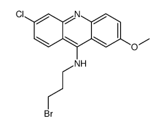 2-methoxy-6-chloro-9-(3-bromopropylamino)acridine Structure