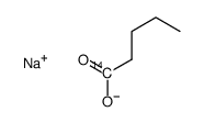 sodium,pentanoate Structure