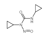 1,3-dicyclopropyl-1-nitroso-urea结构式