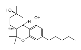 (6aR,9R,10aR)-6,6,9-trimethyl-3-pentyl-6a,7,8,9,10,10a-hexahydro-6H-benzo[c]chromene-1,9-diol结构式