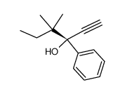 (+)-4,4-dimethyl-3-phenyl-1-hexyn-3-ol结构式