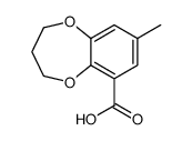 2H-1,5-Benzodioxepin-6-carboxylicacid,3,4-dihydro-8-methyl-(9CI) Structure