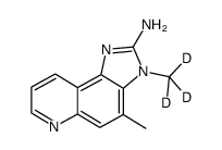 4-methyl-3-(trideuteriomethyl)imidazo[4,5-f]quinolin-2-amine结构式