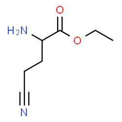 Butanoic acid,2-amino-4-cyano-,ethyl ester (9CI) structure