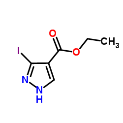 3-碘吡唑-4-甲酸乙酯结构式