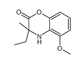 3-ethyl-5-methoxy-3-methyl-4H-1,4-benzoxazin-2-one结构式