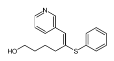 5-phenylsulfanyl-6-pyridin-3-ylhex-5-en-1-ol Structure