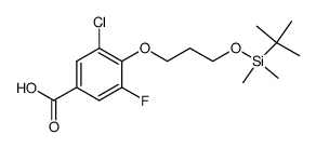 4-[3-(tert-butyldimethylsilyloxy)propoxy]-3-chloro-5-fluorobenzoic acid Structure