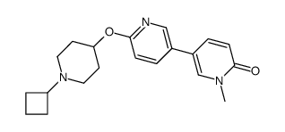 5-[6-(1-cyclobutylpiperidin-4-yl)oxypyridin-3-yl]-1-methylpyridin-2-one Structure