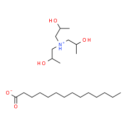 tris(2-hydroxypropyl)ammonium myristate Structure