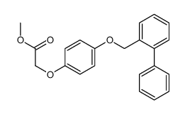 methyl 2-[4-[(2-phenylphenyl)methoxy]phenoxy]acetate结构式