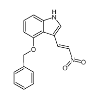 E-3-(2-nitrovinyl)-4-benzyloxyindole Structure
